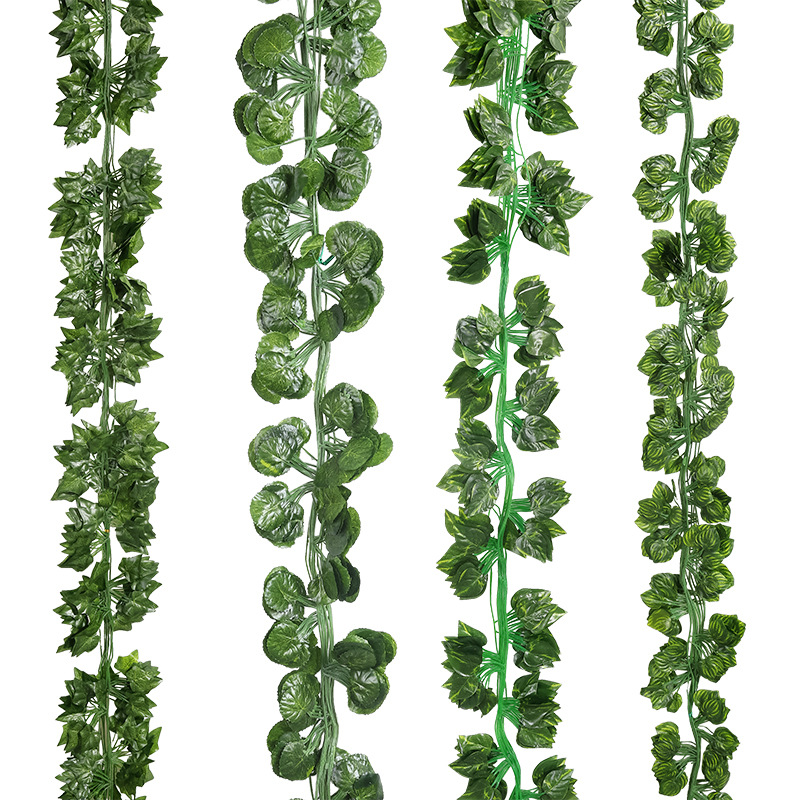[] Simulated Ivy Strips, Simulated Green Plants, Radish Leaves, Grape Leaves, Ivy Creepers, Vines And Green Plants