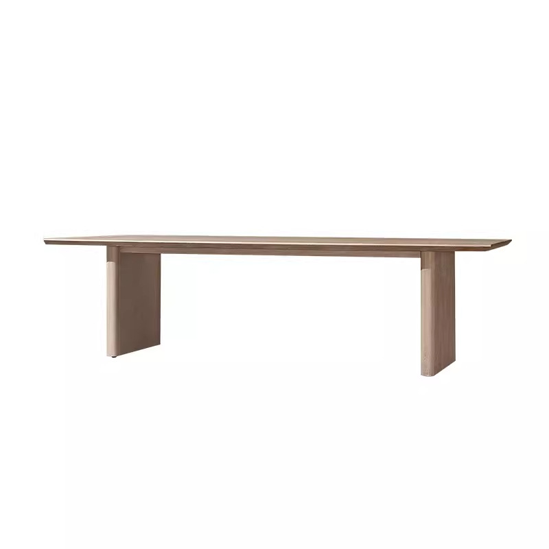 Mesa y silla de teca al aire libre simple anticorrosivo madera sólida mesa y silla al aire libre nórdica patio villa jardín combinación de ocio al aire libre