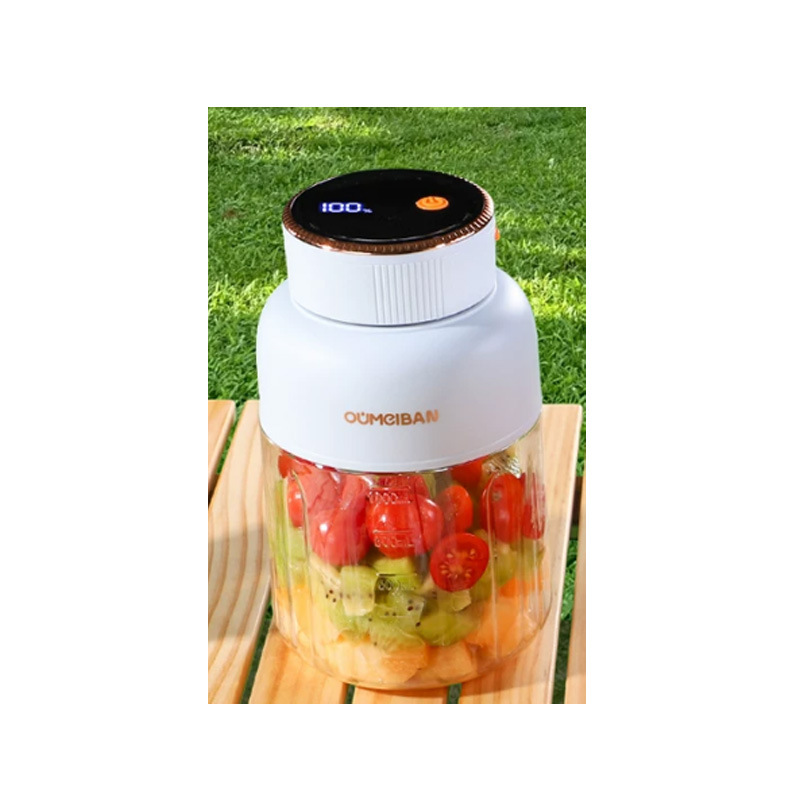 El exprimidor Oumeibang puede triturar hielo, es portátil, multifuncional, eléctrico y tiene una taza de jugo de gran capacidad. image 13
