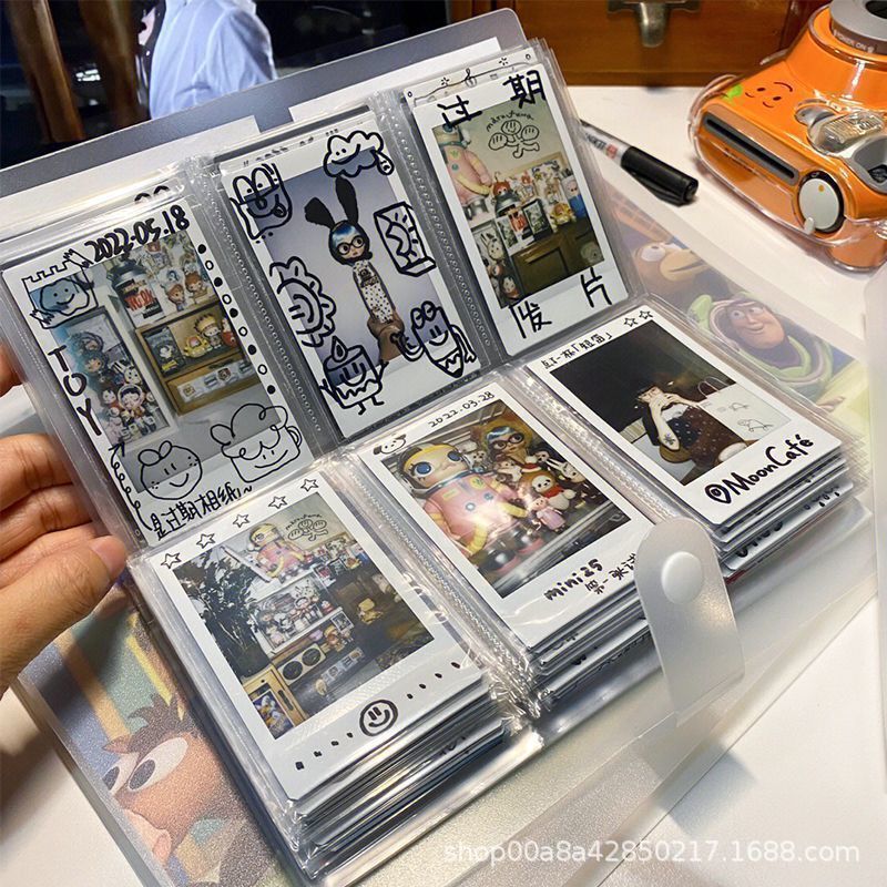 3inch Polaroid Transparent Card Postcard Storage Movie Ticket Train Ticket Storage Album Star-Chasing Card Album