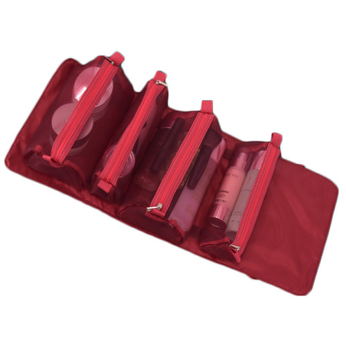 Cosmetic Storage Bag, Stylish Portable Multifunctional Large Capacity Foldable Shower Bag, 4-in-1 Travel Makeup Bag