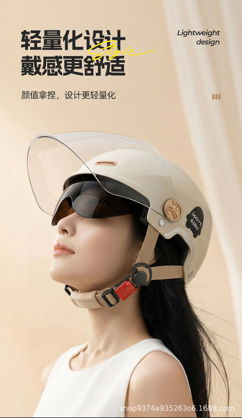 New National Standard 3C Certified Electric Vehicle Helmet, Summer Unisex Electric Vehicle Safety Helmet, Motorcycle Riding Helmet