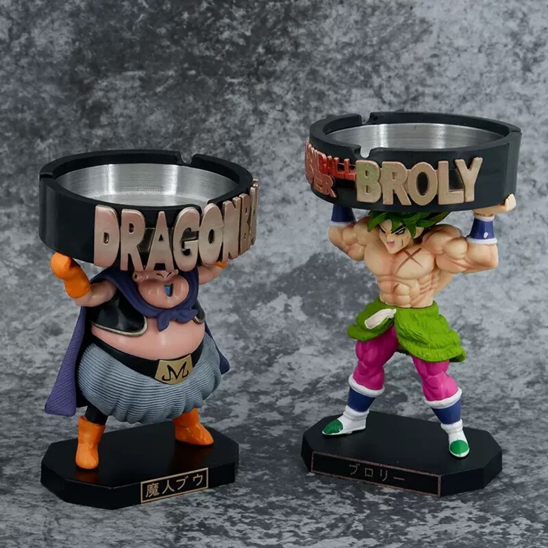 Dragon Ball Majin Buu Fat Buu Broly Ashtray Boxed Hand Figure Car Ornament Doll Model Wholesale