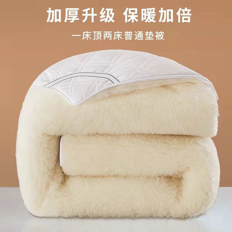F8H Australian Pure Wool Mattress Clearance Winter Warmth Plus Extra Thickeneded Back Home Double Wool Mattress Dormitory