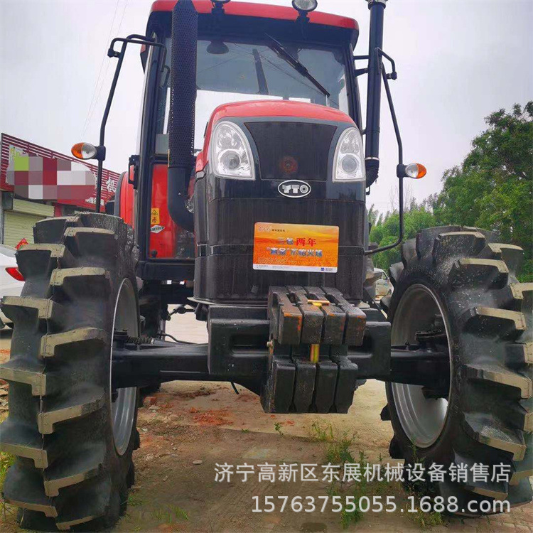 东方红1504拖拉机 一拖发动机空调驾驶室爬行档 开荒耕整犁地机