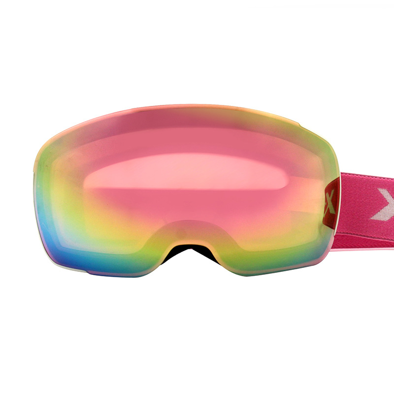 Rahmenlose sphärische magnetische Skibrille mit hochauflösendem Sichtfeld, Anti-Schnee-Blind-Outdoor-Sportausrüstung_voghion.com