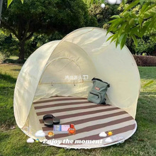 韩国ins便捷式儿童帐篷户外露营一秒速开空间遮阳沙滩帐篷