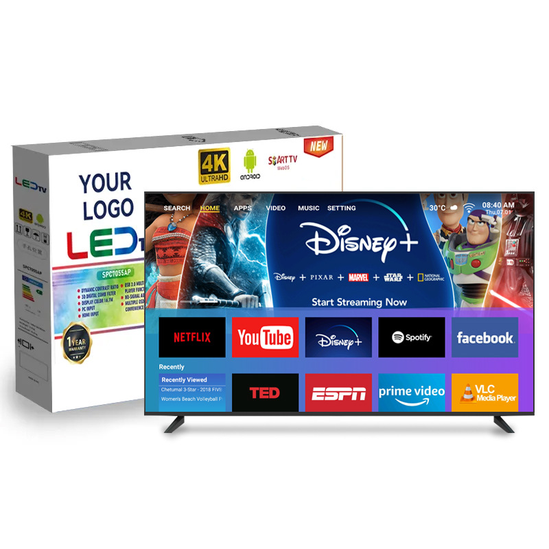 Factory Price Smart Tv 50 55 Inch 4K Android Led Tv