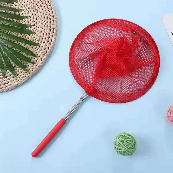Telescopic red fishing net