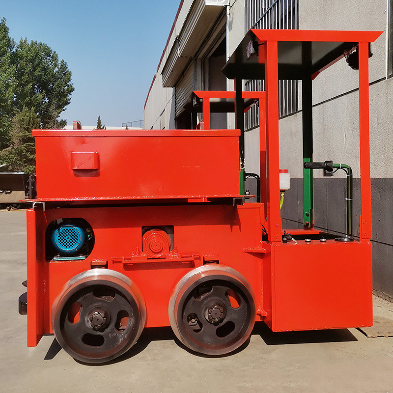 小型2吨蓄电池电机车 窄轨工矿电瓶车  矿用牵引运输车头