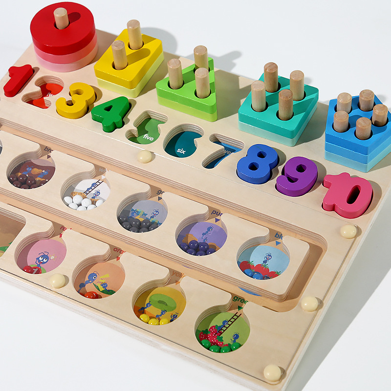Mushroom magnético avanzado laberinto de madera digital para niños lógica pensamiento clasificación rompecabezas cognitivo educación temprana juguetes inteligencia