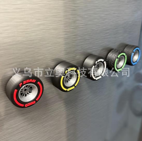 Formula 1 Tire Fridge Magnets Fórmula 1 Neumáticos para refrigerador