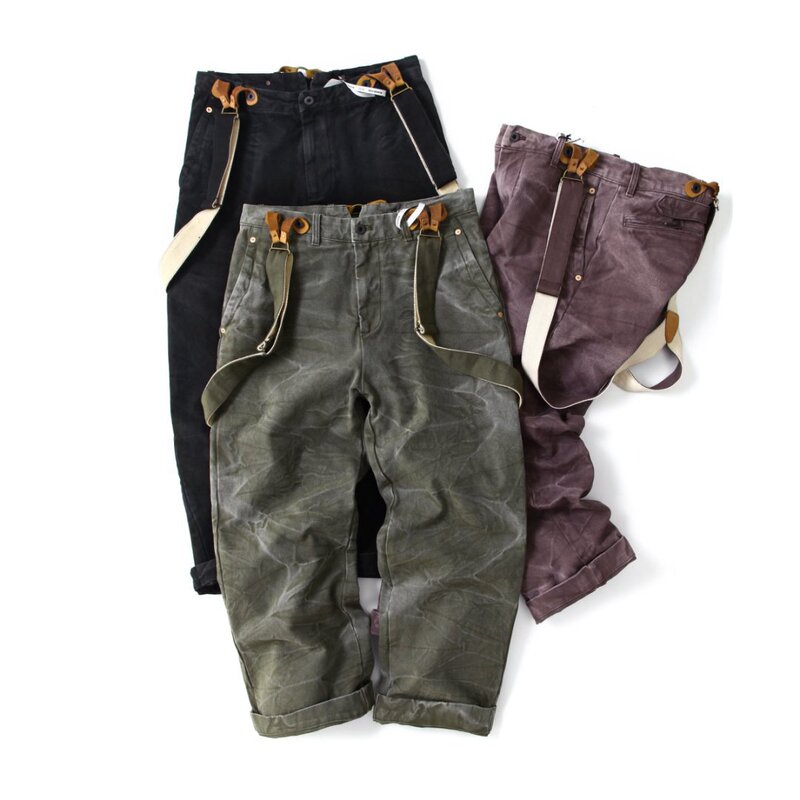 American Retro Distressed Washed Canvas Deck Overalls Youth Trendy Brand Heavy-Duty Loose Straight-Leg Suspenders Work Pants American Retro Distressed Washed Canvas Deck Overalls Youth Trendy Brand Heavy-Duty Loose Straight-Leg Suspenders Work Pants