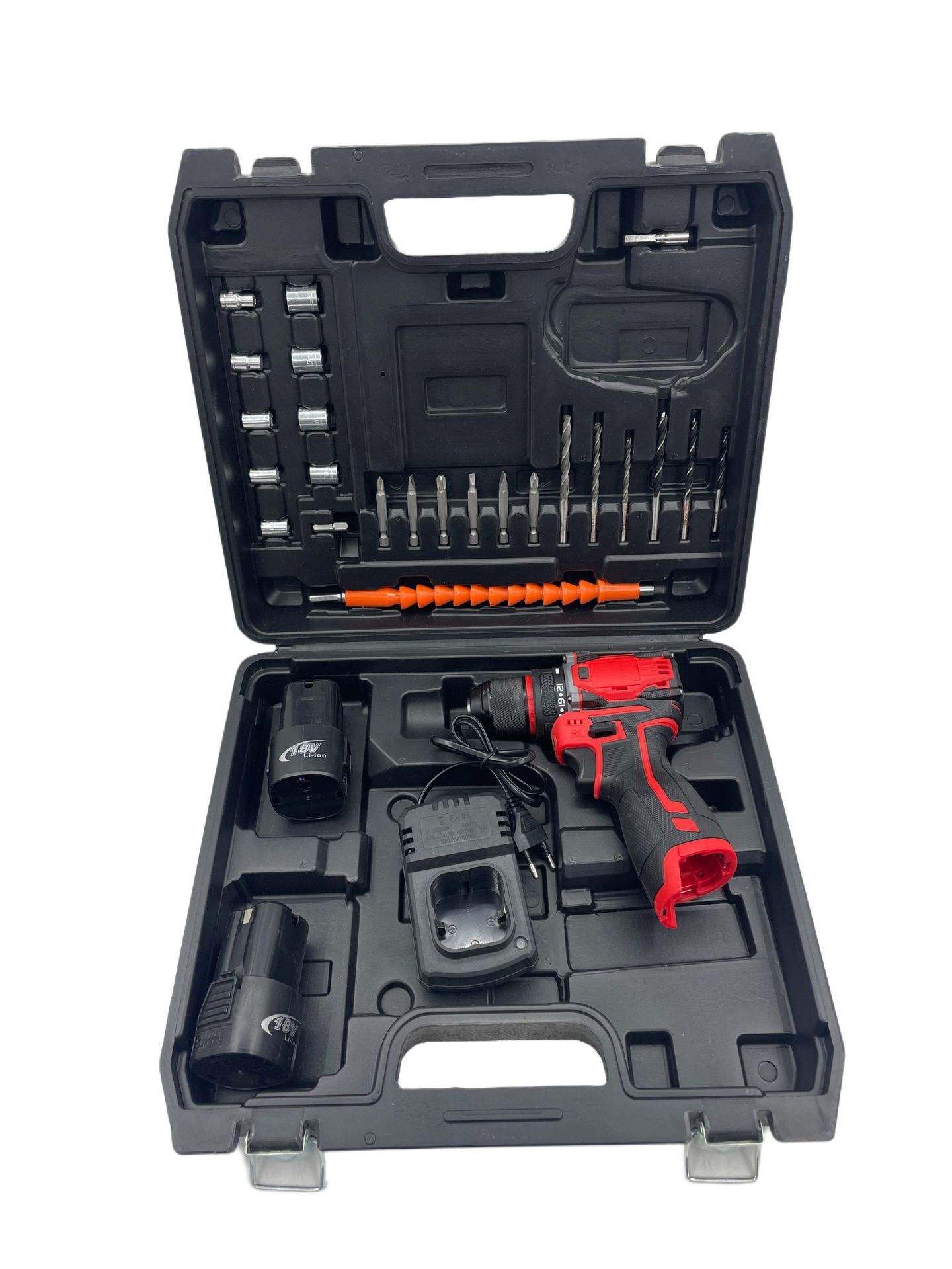 Fábrica directa venta transfronteriza venta caliente de doble velocidad de impacto tres funciones de litio taladro eléctrico destornillador eléctrico conjunto de herramientas eléctricas