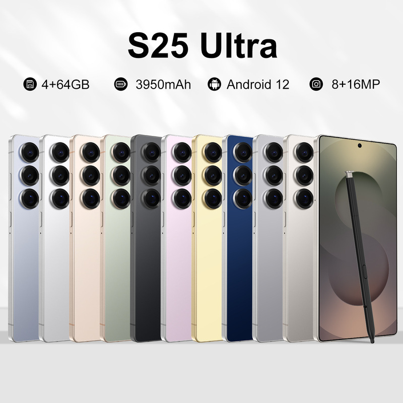 2025 New Cross-border Mobile Phone S25 Ultra 6.75 "Smart 4 64G Android 4G Netcom Android 12