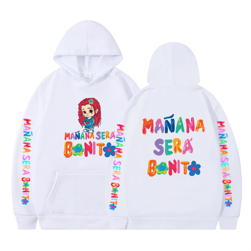 Cross-border otoño e invierno nuevo estilo Amazon moda europea y americana Karol G alfabeto sudadera con capucha suéter casual para parejas