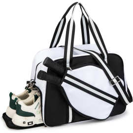 广州源头工厂亚马逊新款户外运动匹克球包匹克网球球拍包带鞋仓