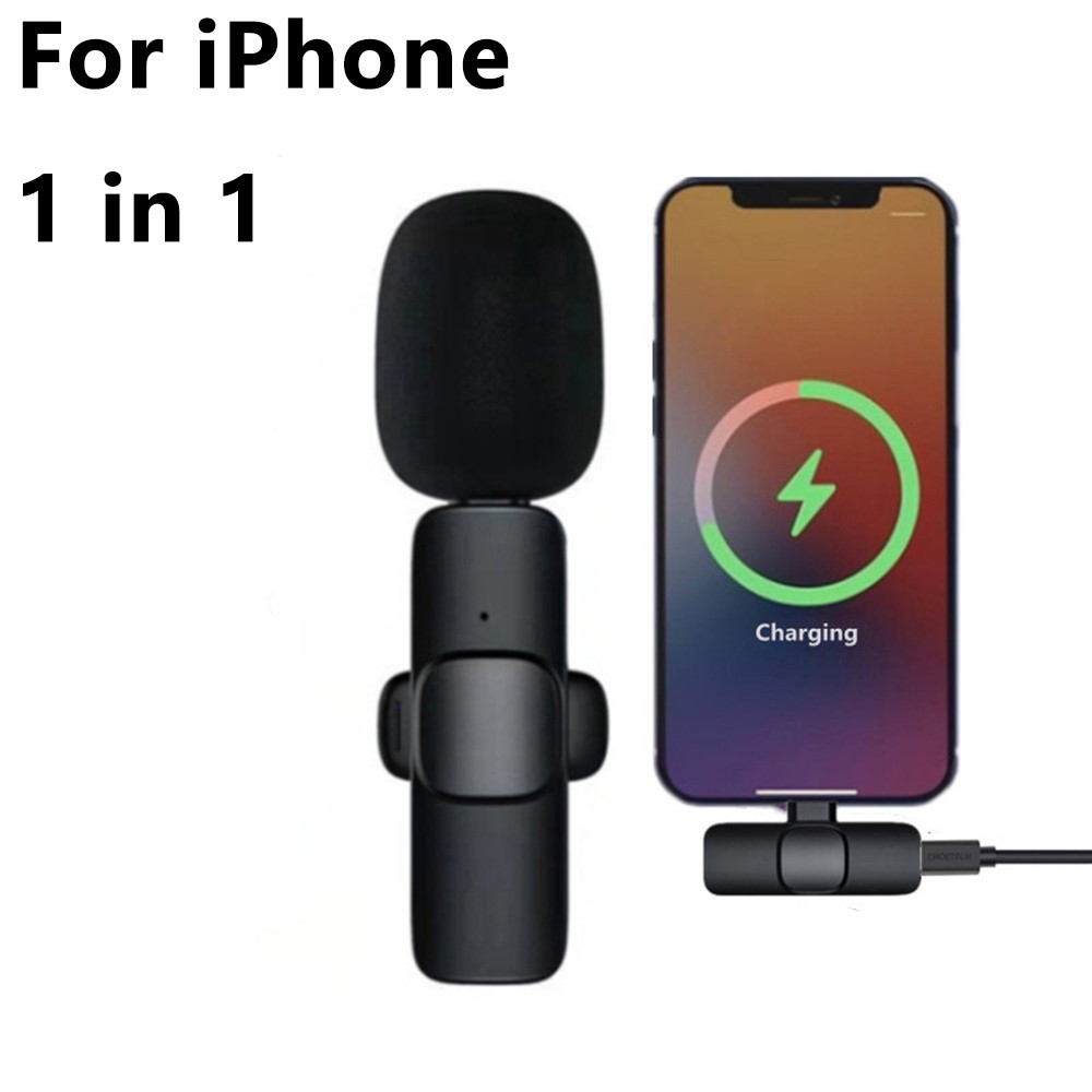[En stock del fabricante] Micrófono inalámbrico K9 K15, micrófono de solapa inteligente con cancelación de ruido, plug-and-play, para transmisión en vivo image 11