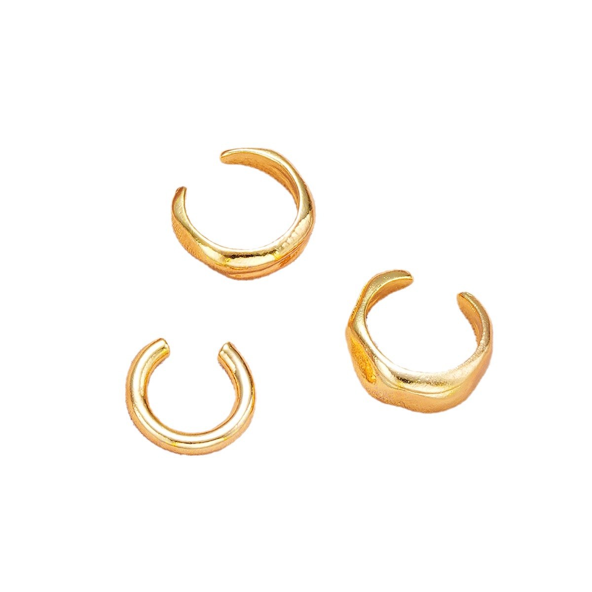 Europa y los Estados Unidos transfronterizos de alojamiento completo simple C-aliación auriculares 3 piezas de moda personalidad pendientes accesorios femeninos set al por mayor