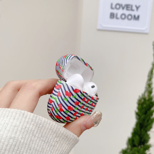 New airpods4 protective cover headphone case Cherry style ins…