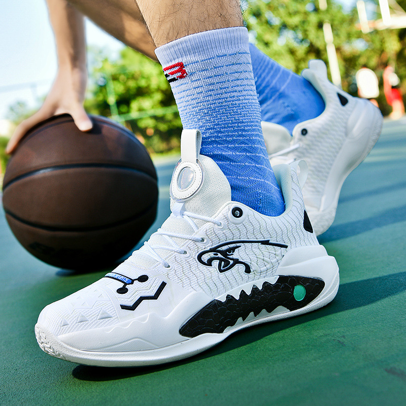 軟底防滑耐磨籃球鞋男女四季網面透氣輕便減震學生運動鞋高幫戰靴