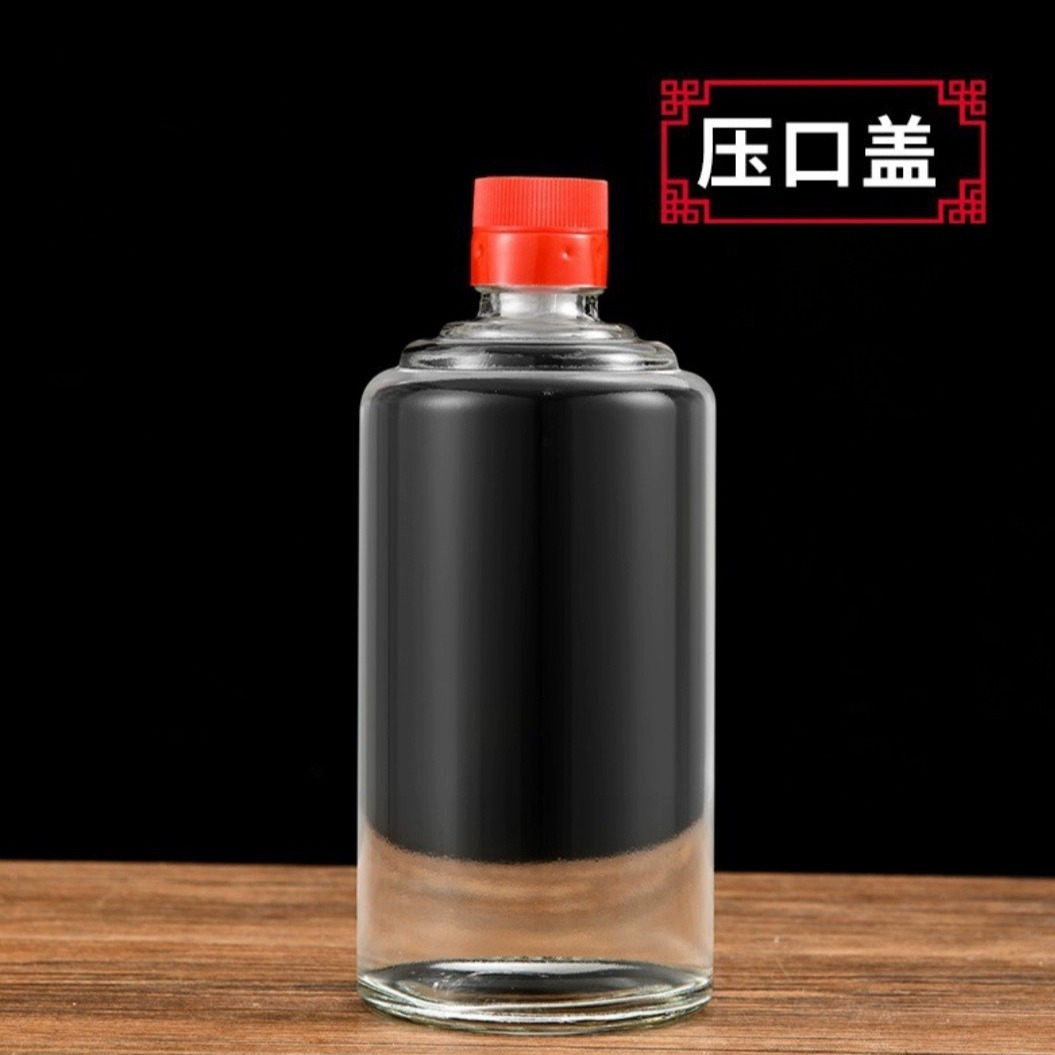 厂家现货玻璃白酒瓶 500ml透明茅台型酒瓶