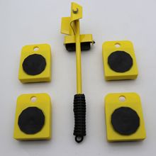 5件套脚轮塑料便捷搬家器 重物搬运器 万向滑轮移动搬家工具