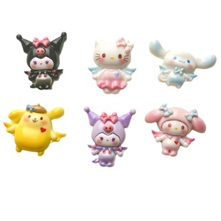Cartoon Little Devil Animal Trinity Resin Accessories Handmade DIY Cream Gel Hairpin Headline Phone Case Material