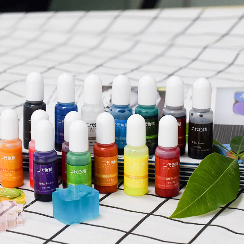 Drip glue colorant 10g/bottle 15 colors high concentration aromatherapy candle pigment epoxy resin D