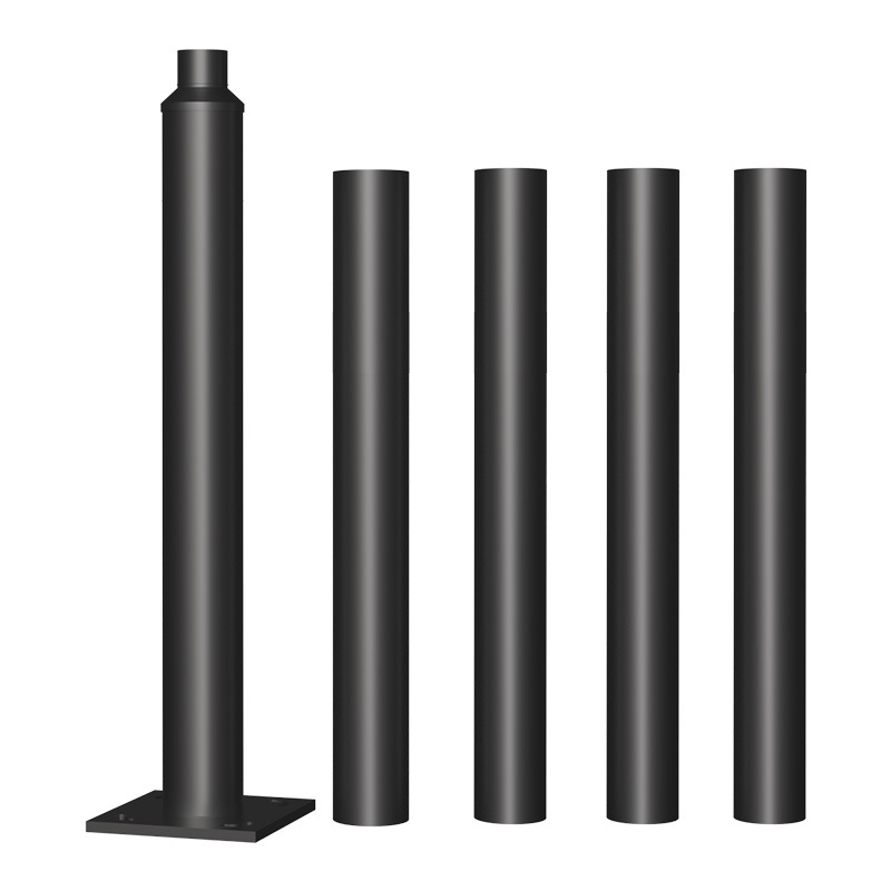 Farola solar poste de luz poste poste de luz poste recto exterior patio 6 metros nuevo campo brazo dividido monitoreo poste alto poste personalizado
