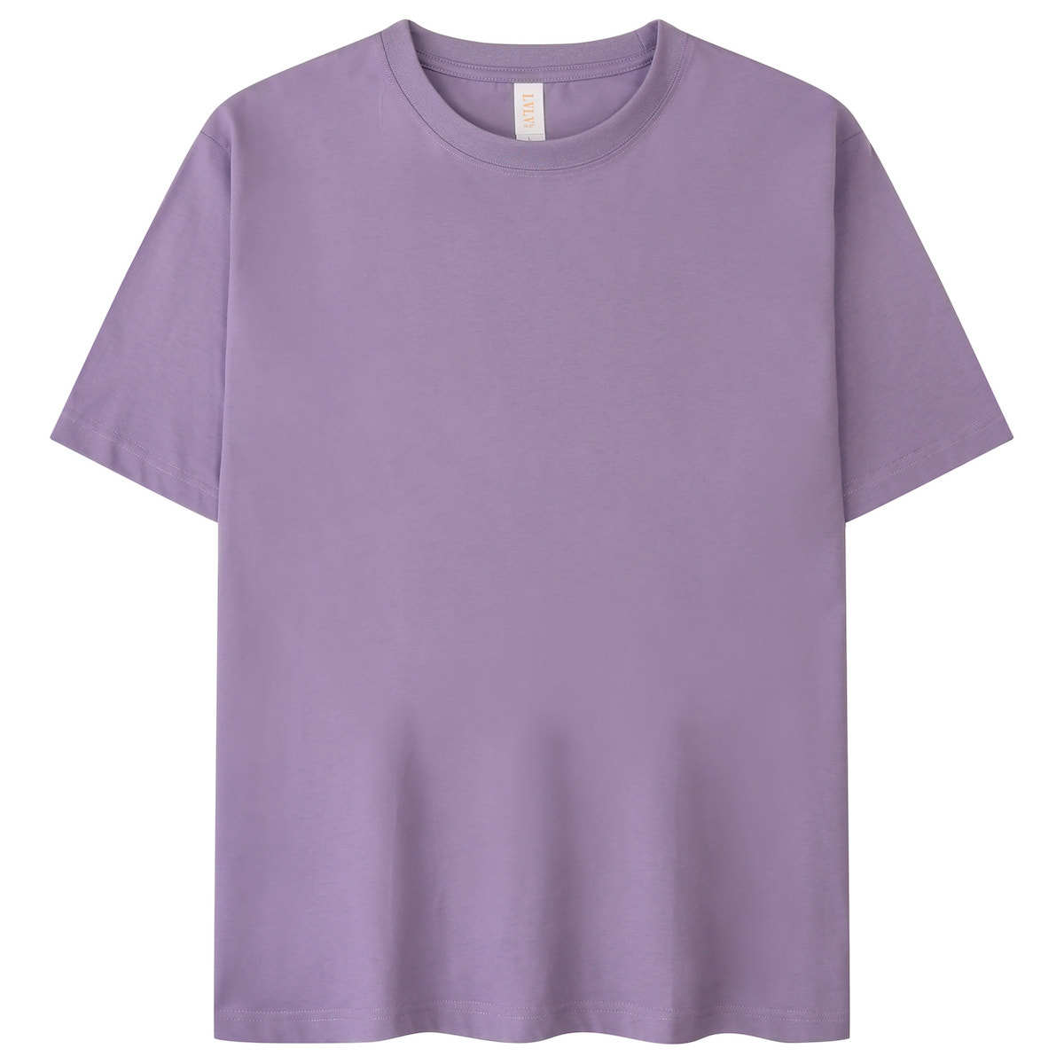 Ropa de hombre LVLV | Transmisión en vivo de comercio electrónico transfronterizo algodón fresco de manga corta camiseta hombres y mujeres de color sólido pareja T-imagen de impresión