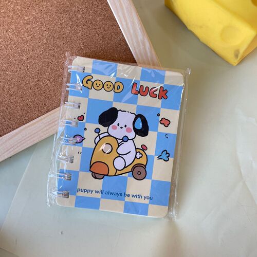 Homemade Cartoon Puppy Coil Notebook Student Prize Portable Pocket Notebook BH036