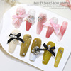 Resin with butterfly, cloth, hair band, bow tie, nail decoration with bow, gradient, new collection