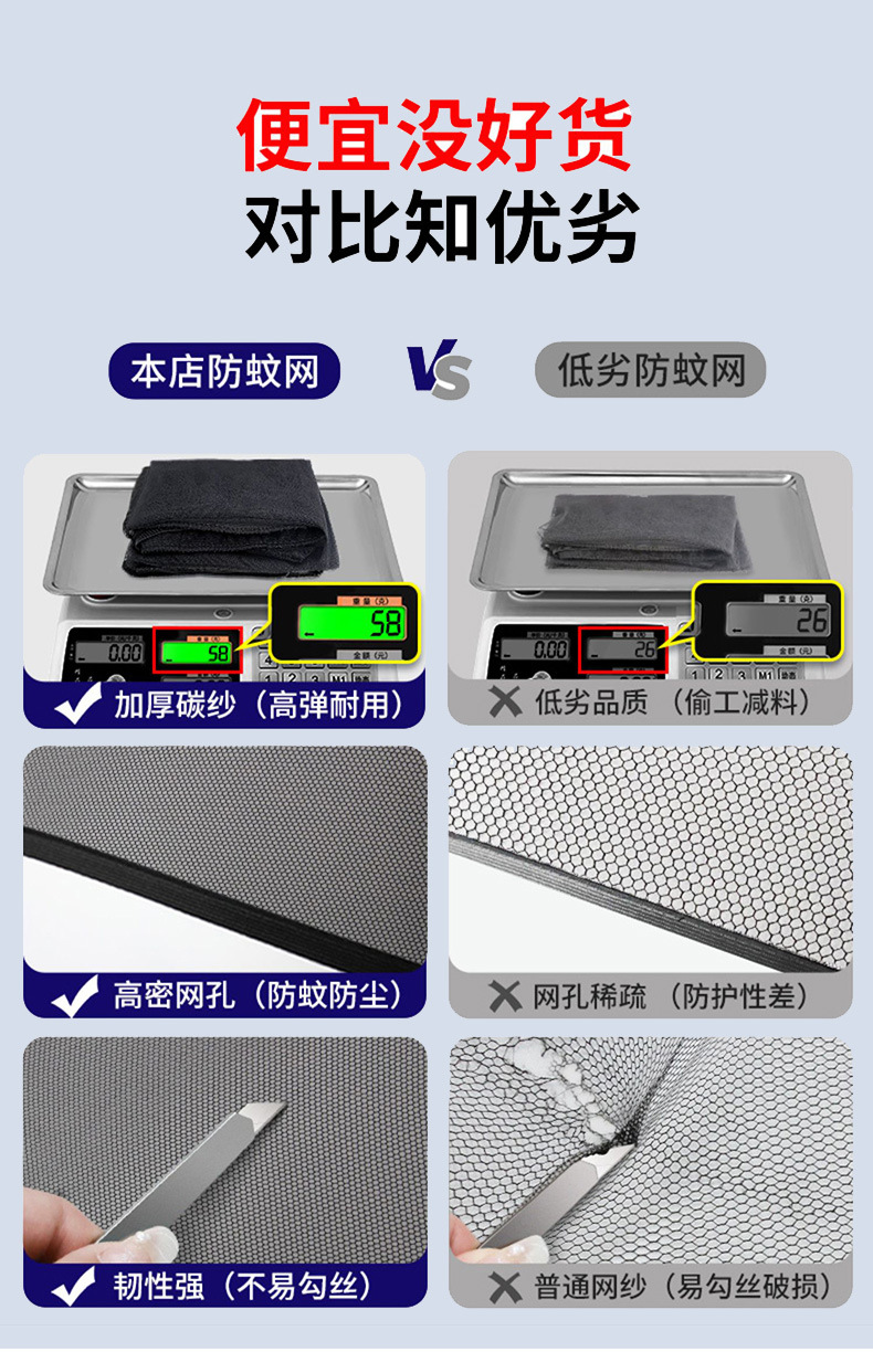 汽车防蚊虫纱窗夏季用品防晒隔热网纱侧窗遮阳挡车窗遮阳帘太阳挡详情3