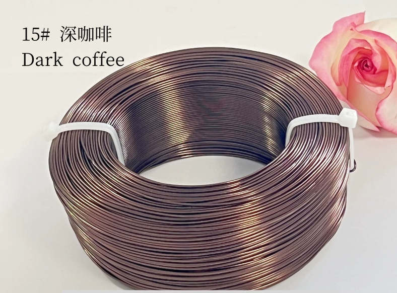 Material de bricolaje hecho a mano para estudiantes de primaria de 1-3mm, hilo de aluminio de color, alambre de aluminio, artesanía, alambre de metal, alambre de hierro blando