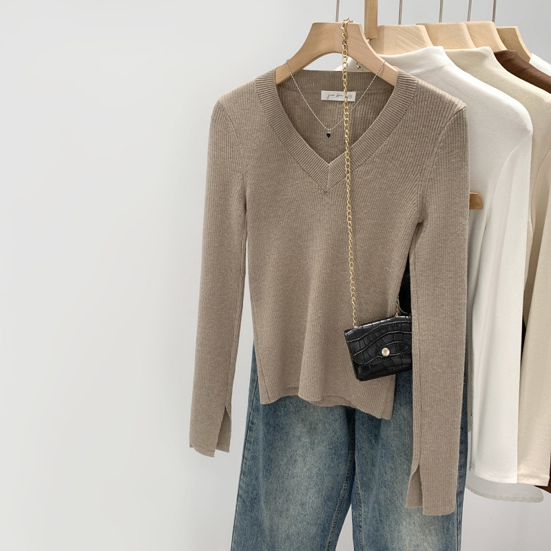 Christmas and New Year Red Pullover Sweater for Women Autumn and Winter 2025 New Top Thickeneded Long-Sleeved Inner Knitted Bottoming Shirt