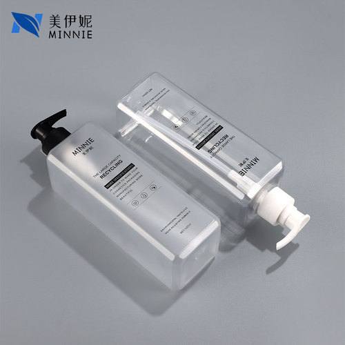 500ML transparent plastic PET bottle shower gel bottle shampoo bottle lotion bottle press hand sanitizer bottle