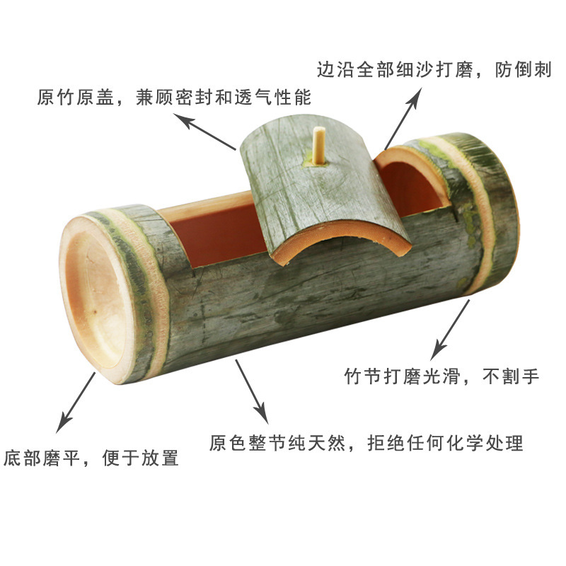 竹筒蒸米饭竹筒号带盖蒸饭竹筒新鲜竹筒竹筒饭卧式蒸饭筒竹筒