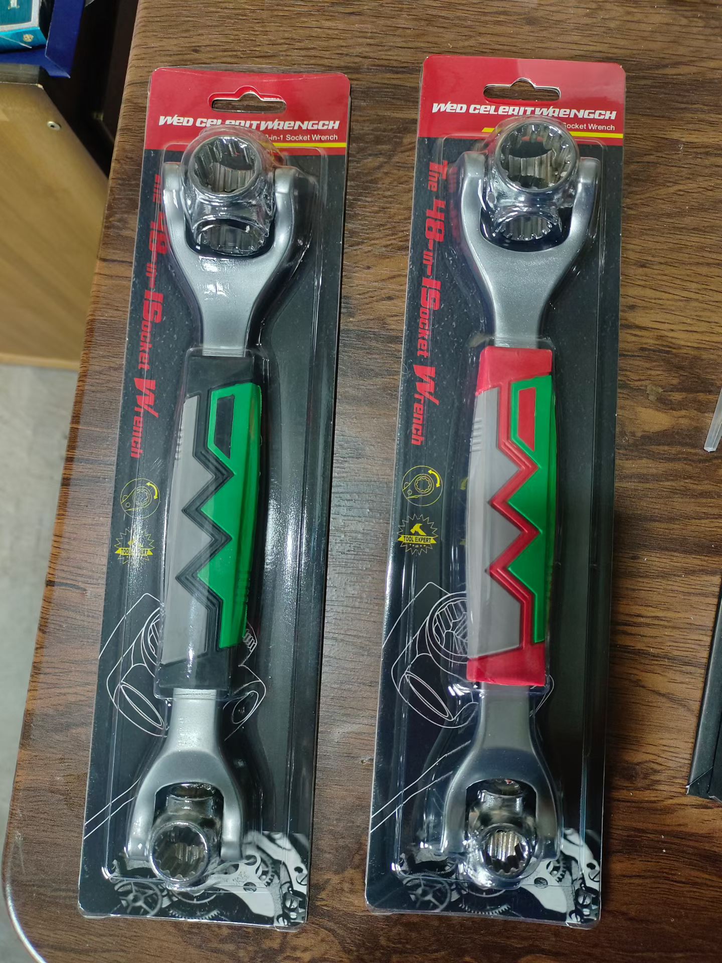 Llave de manguito hexagonal giratoria universal de 360 grados grande 52 en uno multifuncional de acero de alto carbono hueso llave de manguito