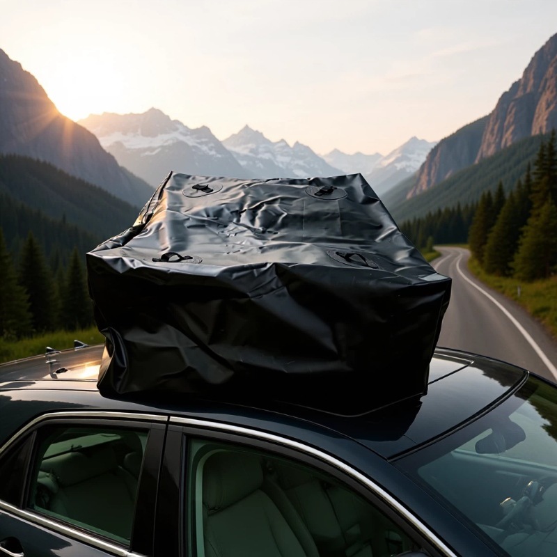 Cross-Border Hot-Selling 600D Thickened Oxford Cloth Waterproof and Sun-Proof Universal Car Roof Bag for Pickup Trucks