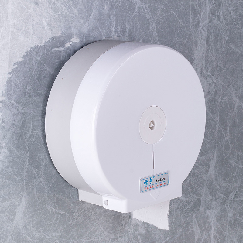Caja de pañuelos de rollo grande Caja de papel de rollo de hotel Caja de papel de papel de baño de inodoro Caja de papel grande montada en la pared sin perforación