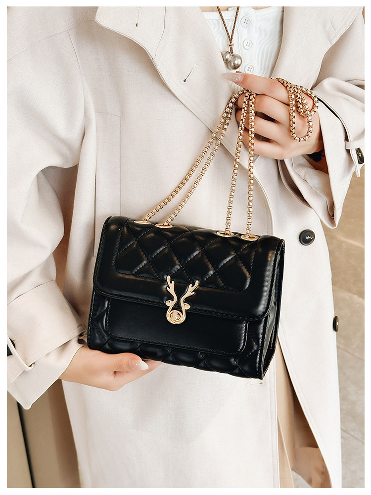 2025 Summer New style sheep diamond-shaped bag, single-shoulder bag, women's bag, pu bag, crossbody bag, chain bag, Chanel style Item Picture