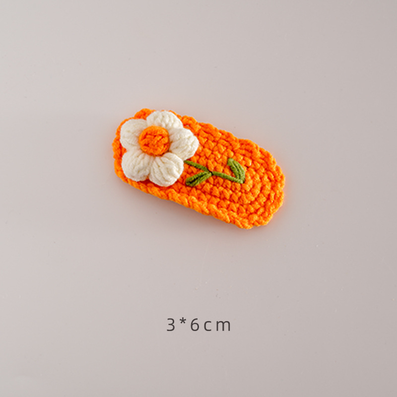 Cute Flower Yarn Hair Clip display picture 1