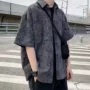 美式短袖夏季宽松衬衣