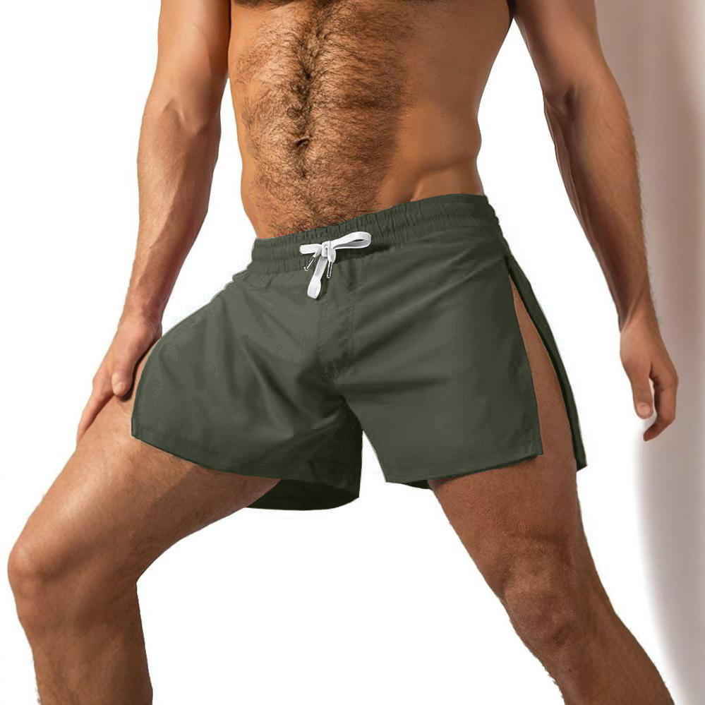 Pantalones deportivos de ocio de comercio exterior transfronterizo pantalones cortos de secado rápido de seda de hielo en verano pantalones cortos de fitness tendencia de carrera de tres puntos para hombres pantalones de Europa