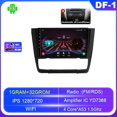 Cross-Border Suitable for 04-11 Android Large-Screen Bmw 1 Series E87 Car Gps Navigation Reversing Image All-In-One Machine (DVD Navigation) - android-navigation-wifi-version-132g-official-standard