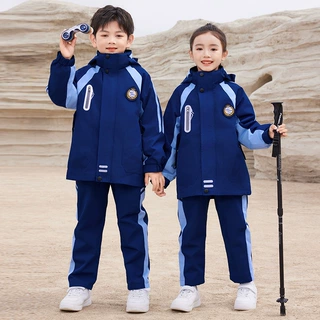 小学生校服幼儿园园服春秋季运动会套装春秋款冲锋衣三件套班服夏