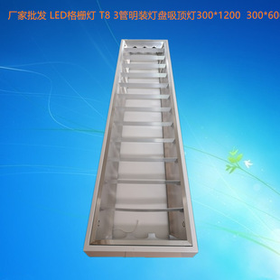 Tiaoshun Manufacturer Led Grille Light T8 3-Tube Surface-Mounted Light Ceiling Light 300*1200 Led Lamp Panel Wholesale