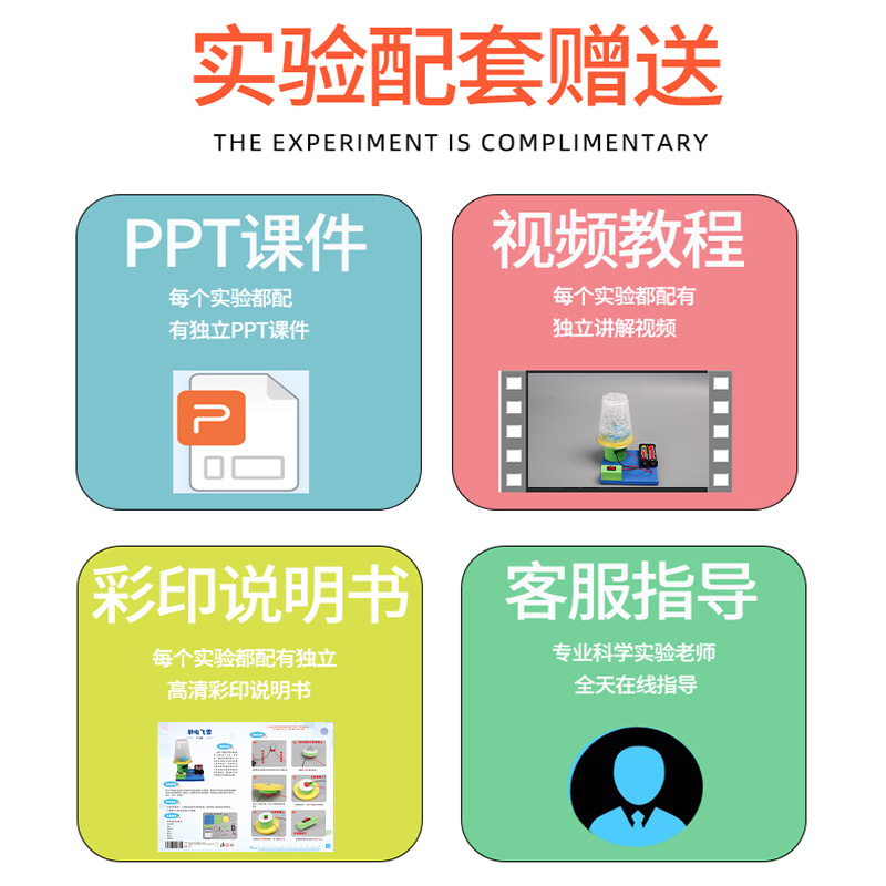 Experimento científico manual de niños con tecnología DIY para hacer pequeños materiales de inventor de nieve eléctrica estática