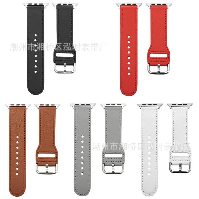Spot Apple Watch Apple Watch 123456 SE Generation Real Cowhide Watch Band Apple Strap Spot Apple Watch Apple Watch 123456 SE Generation Real Cowhide Watch Band Apple Strap